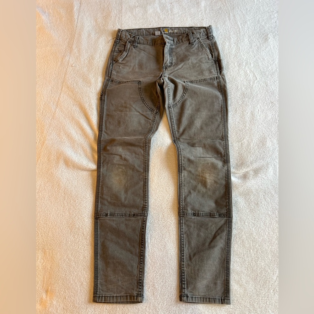 Carhartt Gray Slim Fit Work Pants